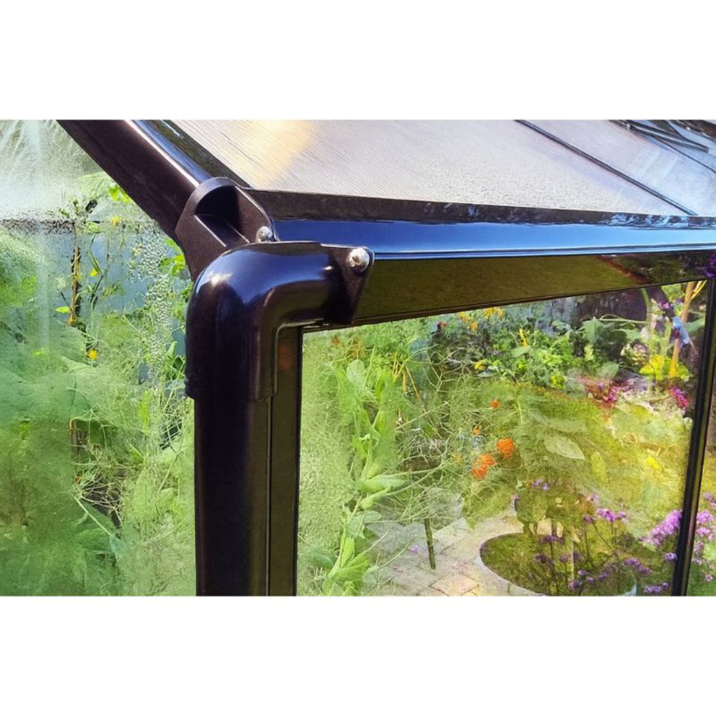Gewächshaus Florence PRO Series 250×433 cm, Seitenwände Glass, Dach Hohlkammerplatten