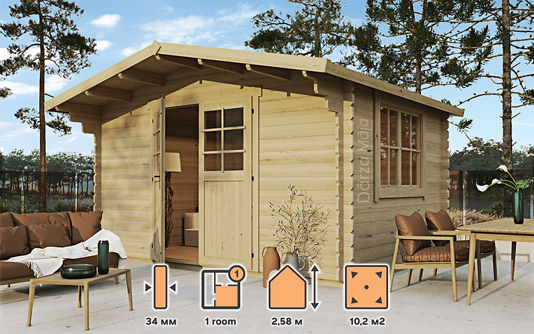 Gerätehäuschen dicke Waende