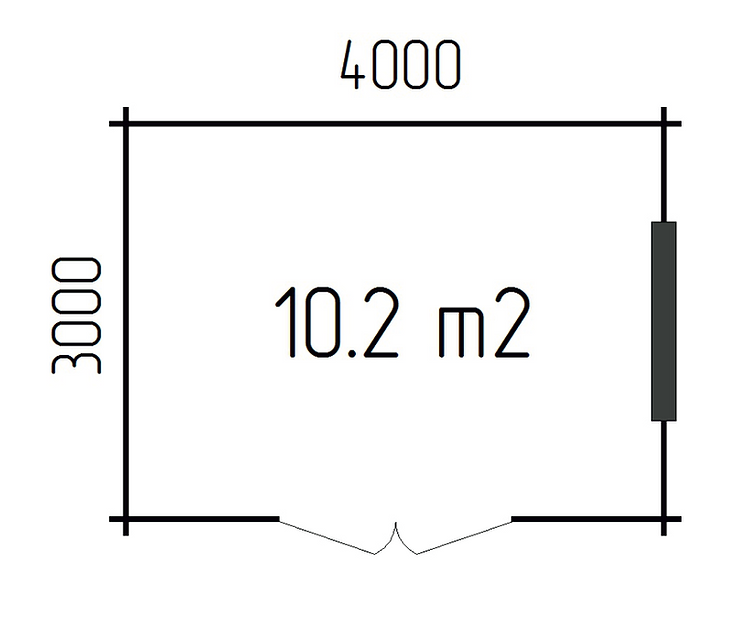 Geraetehäuschen dicke Waende