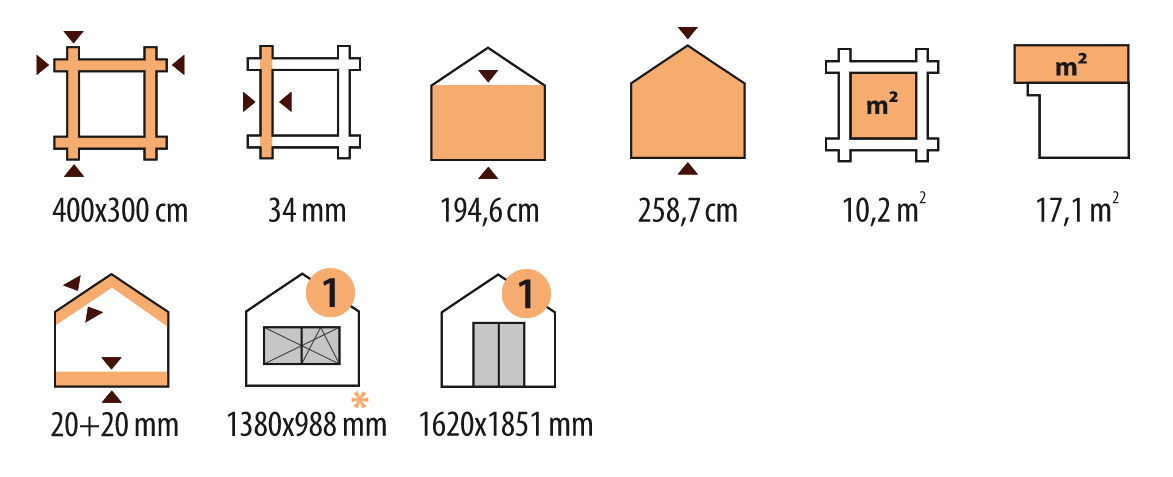 Geraetehaus aus Holz
