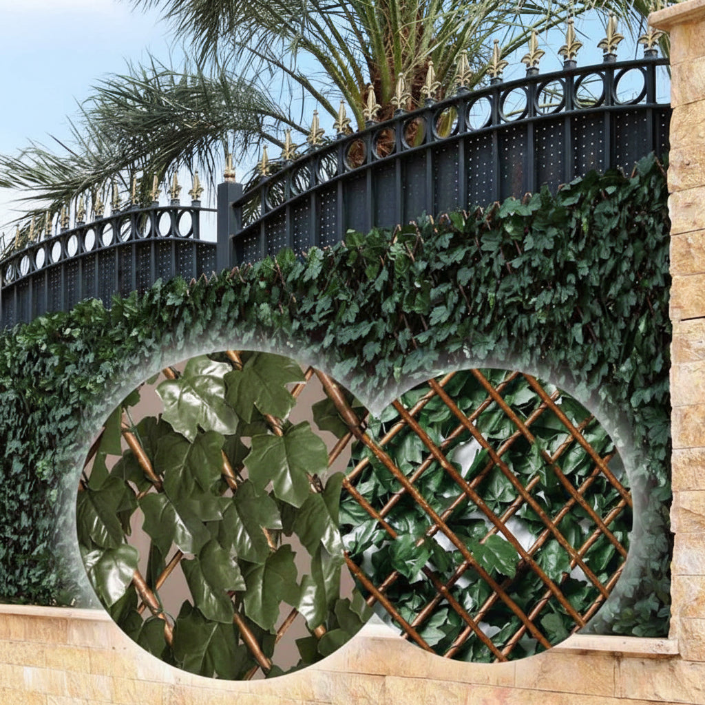 Rankhecke-Weide - 1x2 m - mit Lauboption - Garten-On.de