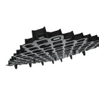 Rasengitter Stecksystem Schwarz 49x49 cm  1