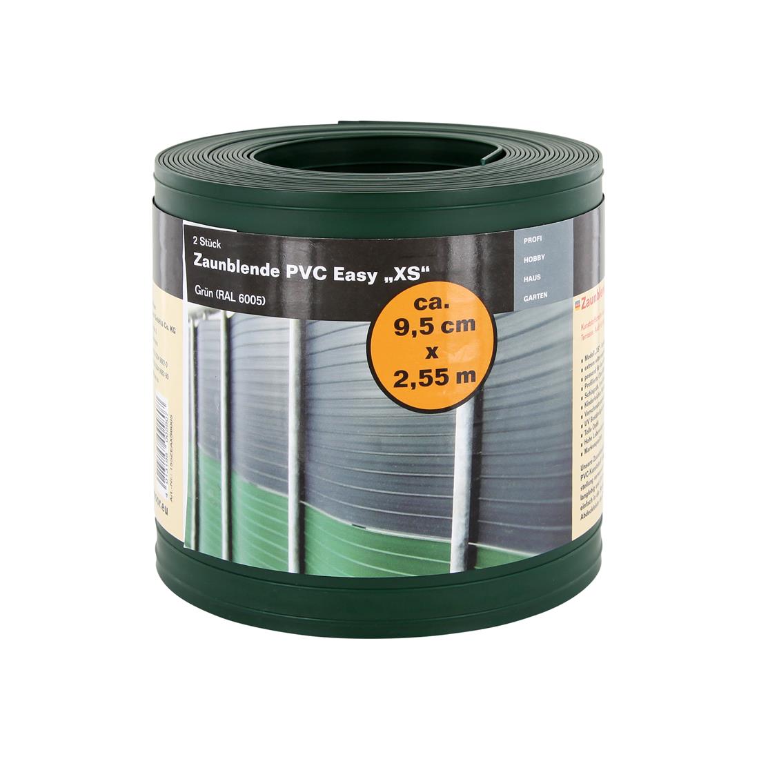 Sichtschutzstreifen PVC Easy - 9,5 cm x 2,55 m - 2 Stück - Garten-On.de
