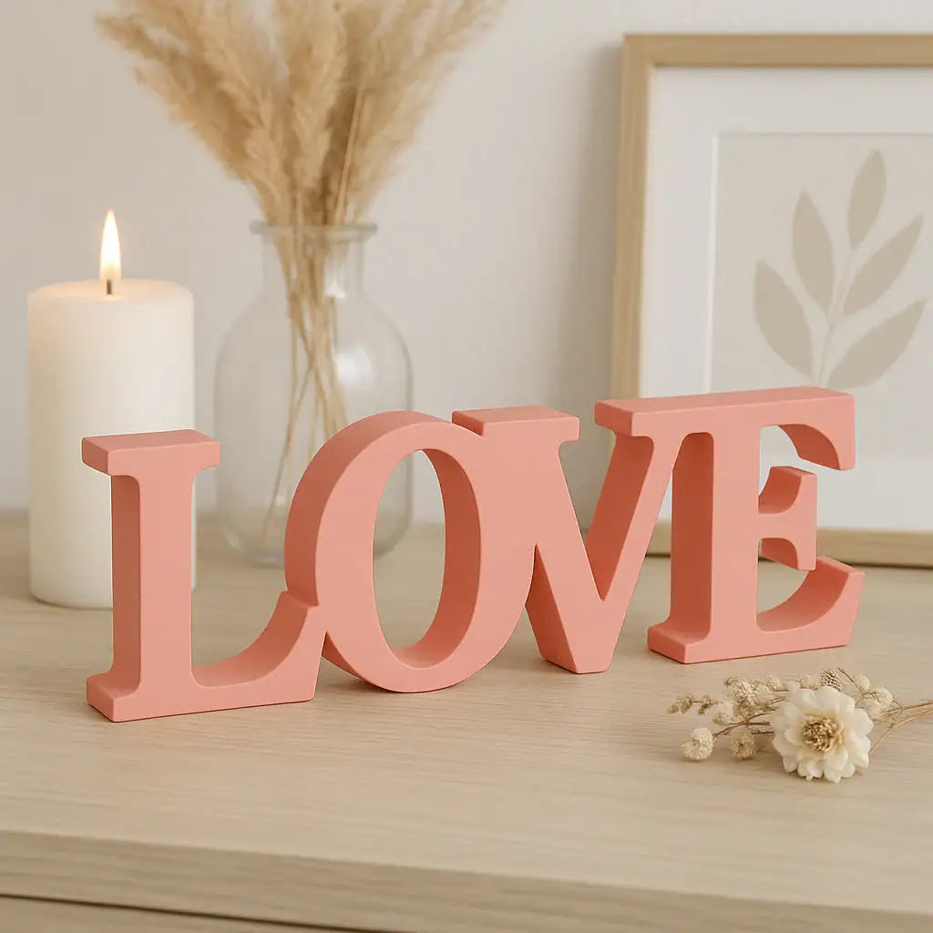 LOVE Schriftzug – Handgefertigte Deko in Wunschfarbe - Garten-On.de