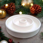 Set aus handgefertigten Aufsteckhäusern & Kerzenring – Exklusive Weihnachtsdeko - Garten-On.de