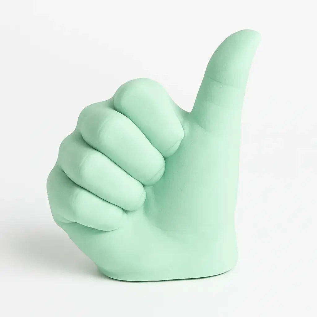 Handzeichen Figur „Alles Gut“ – Symbol für Optimismus, Freude & Motivation - Garten-On.de