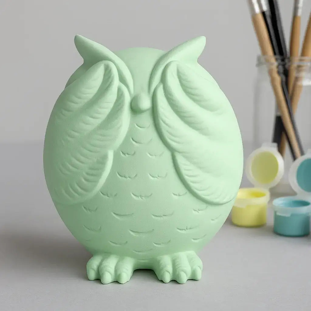 Eulenfigur „Nichts Böses sehen“ – Handgemachte Deko mit Symbolik - Garten-On.de