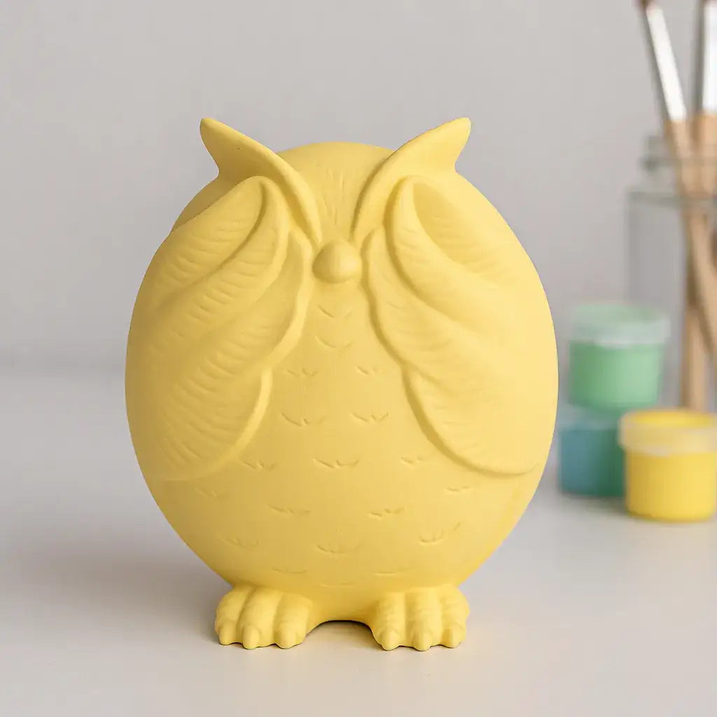 Eulenfigur „Nichts Böses sehen“ – Handgemachte Deko mit Symbolik - Garten-On.de