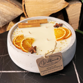 Handgemachte Betonkerze "Big Grey" 3x Baumwolldocht mit Duft Vanilla Toffee von DochtFreunde - Garten-On.de
