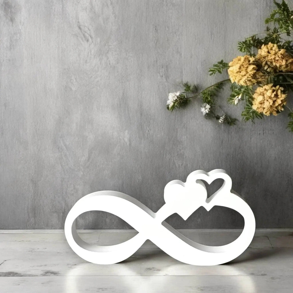 Infinity-Deko mit Herz – Symbol unendlicher Liebe im modernen Design - Garten-On.de