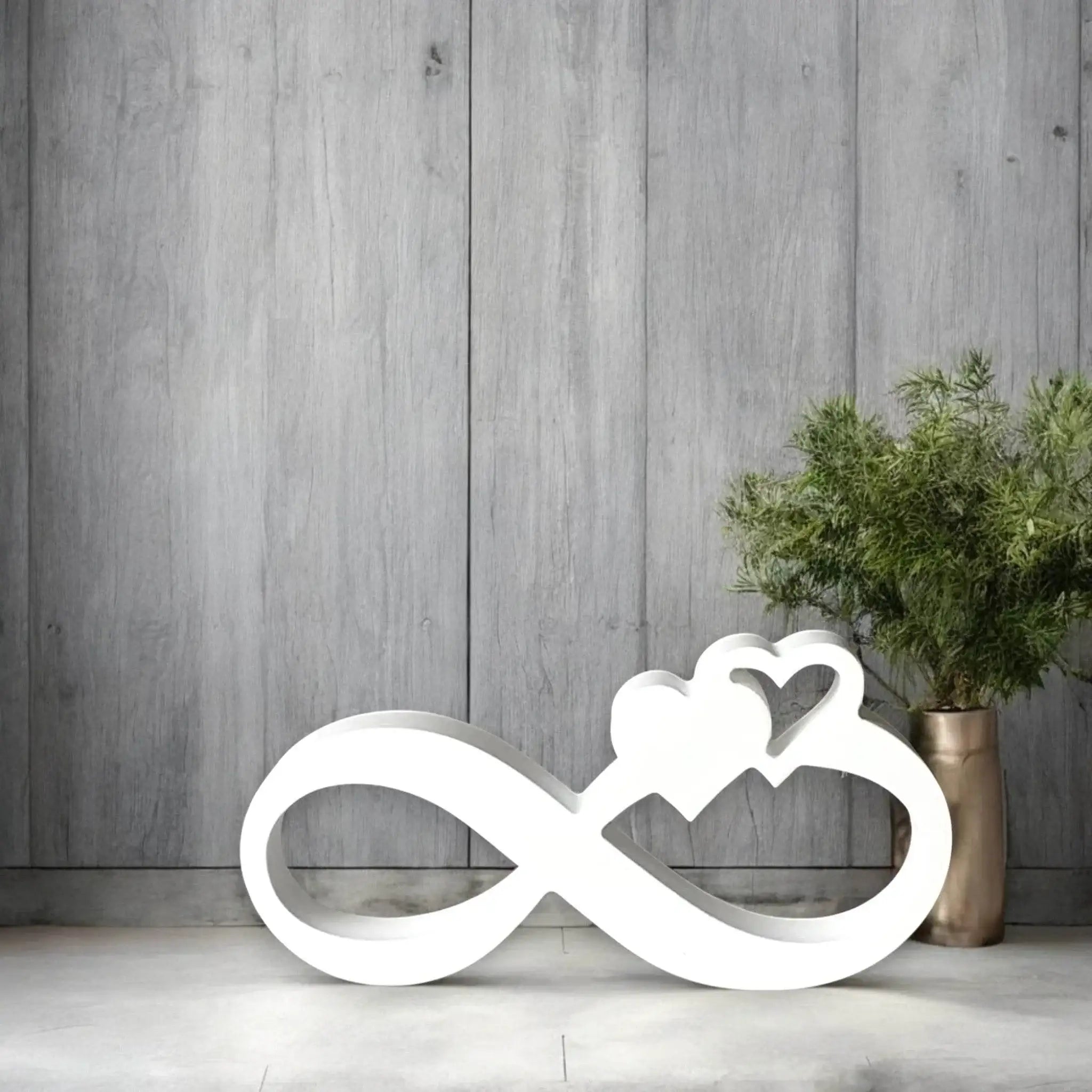 Infinity-Deko mit Herz – Symbol unendlicher Liebe im modernen Design - Garten-On.de