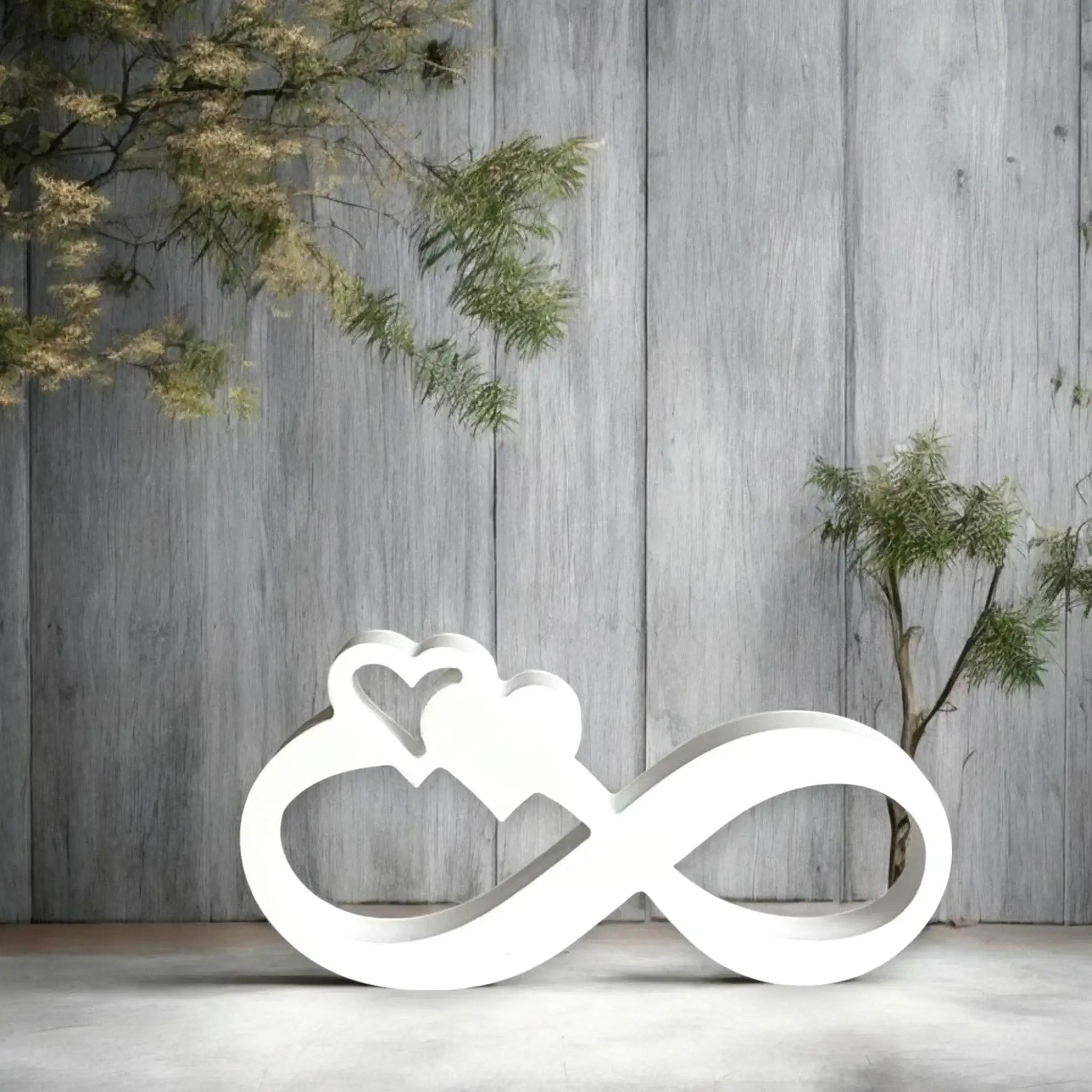 Infinity-Deko mit Herz – Symbol unendlicher Liebe im modernen Design - Garten-On.de