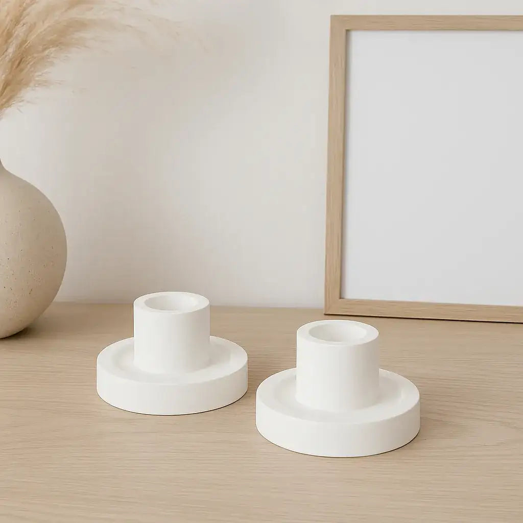 Stabkerzenhalter LUNA – 2er Set handgefertigt & minimalistisch - Garten-On.de