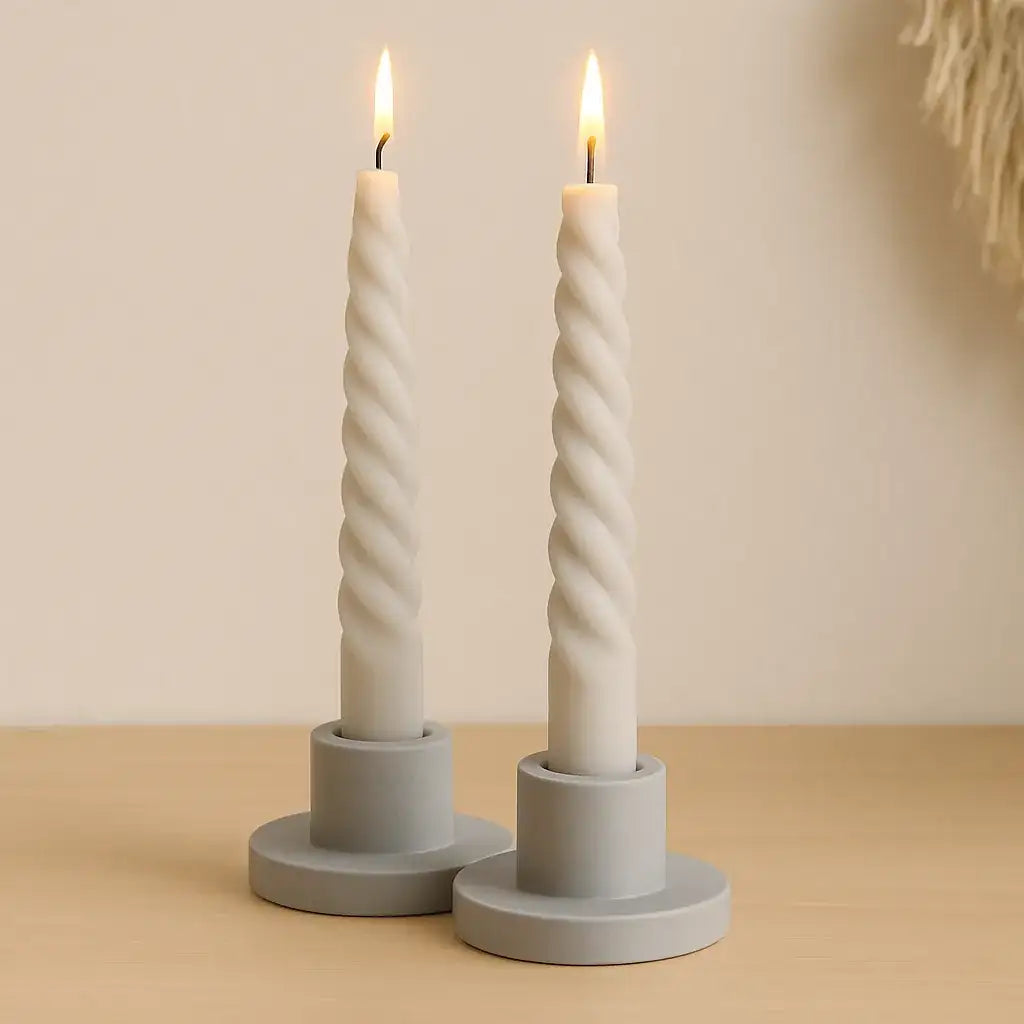 Stabkerzenhalter LUNA – 2er Set handgefertigt & minimalistisch - Garten-On.de